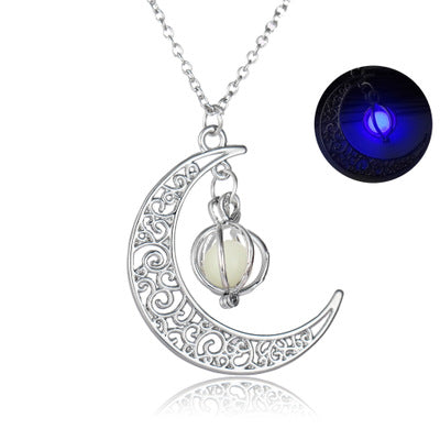 NYXIE GlowWisp Moon Pendant Necklace