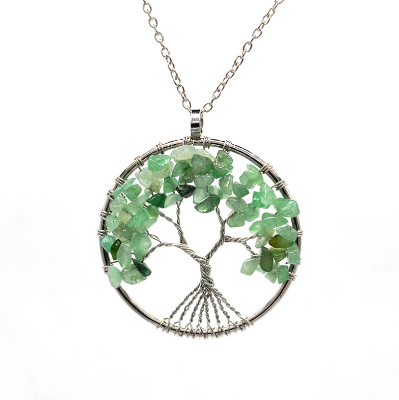 Celestial Essence Tree Pendant - Kabala Life Tree Necklace