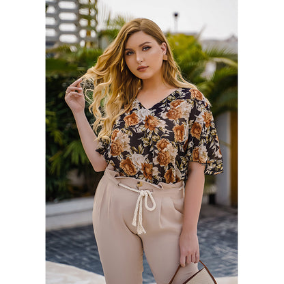 Bnoli | Floral Chiffon Blouse