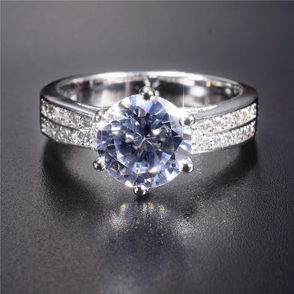 Simulated Diamond Engagement Ring - Bnoli