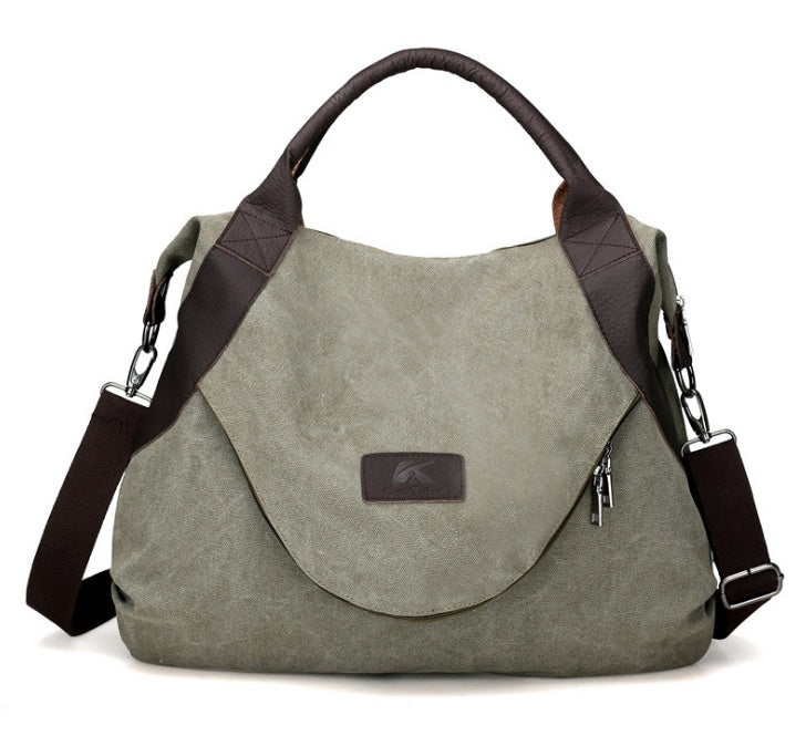 Heritage Canvas Shoulder Bag - Retro Shoulder Crossbody Bag