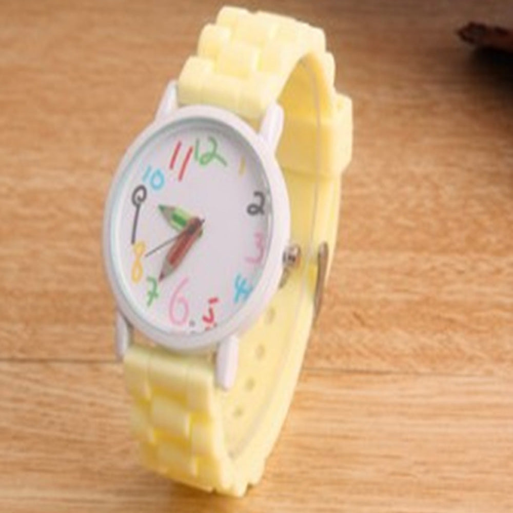 Whimsy Wonder Timepiece - Children Silicone Quartz Watch cream