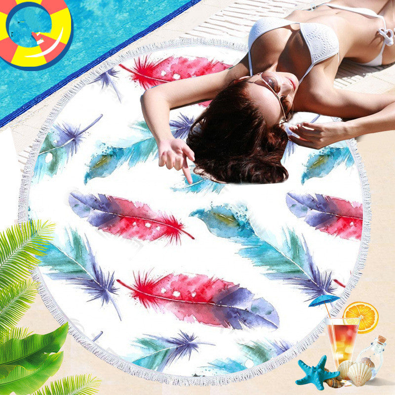 Majestic Feathered Round Towel