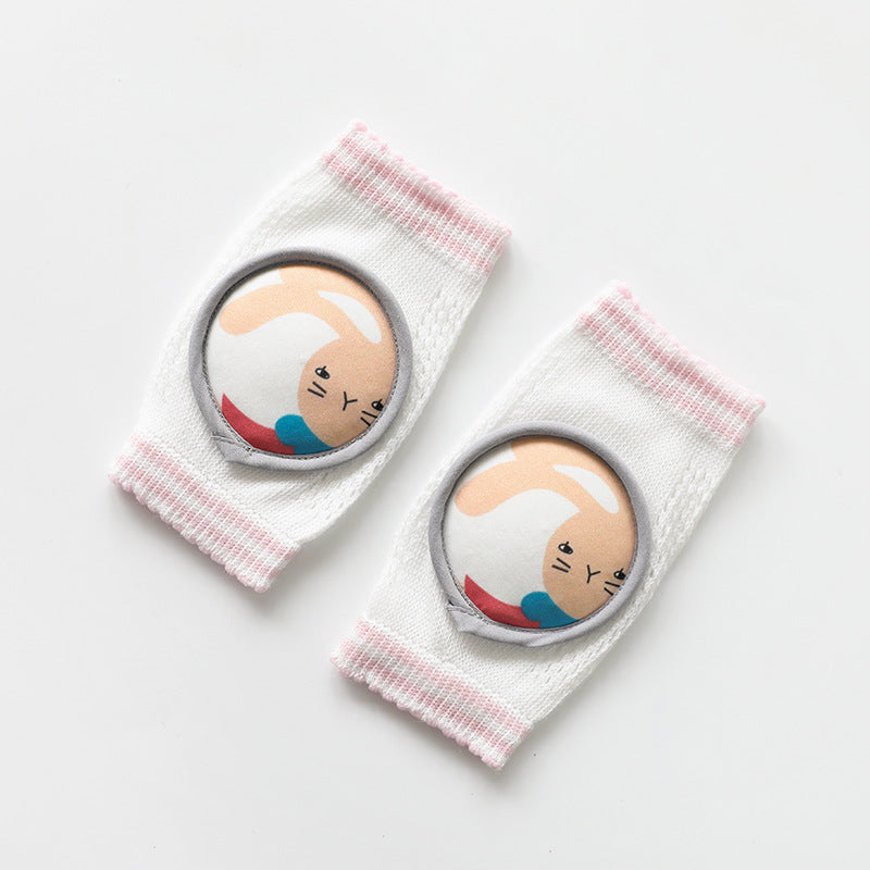 Bnoli | Baby Knee Pads white pink rabbit