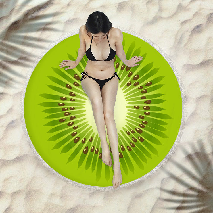 Sunbreeze Circular Towel - Fringed Beach Round Towel