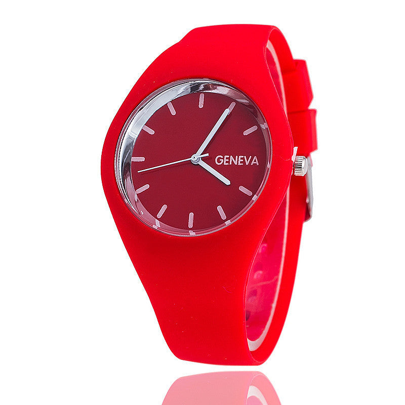 Youthful Elegance Timepiece - Ladies Casual Quartz Watch red