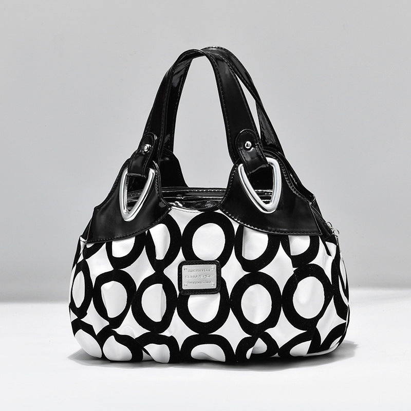 CoutureColor Multibag - Women's Trend  Multicolor Handbag white black circles