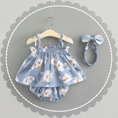 Little Duchess Dress - Baby New Summer Princess Dress blue