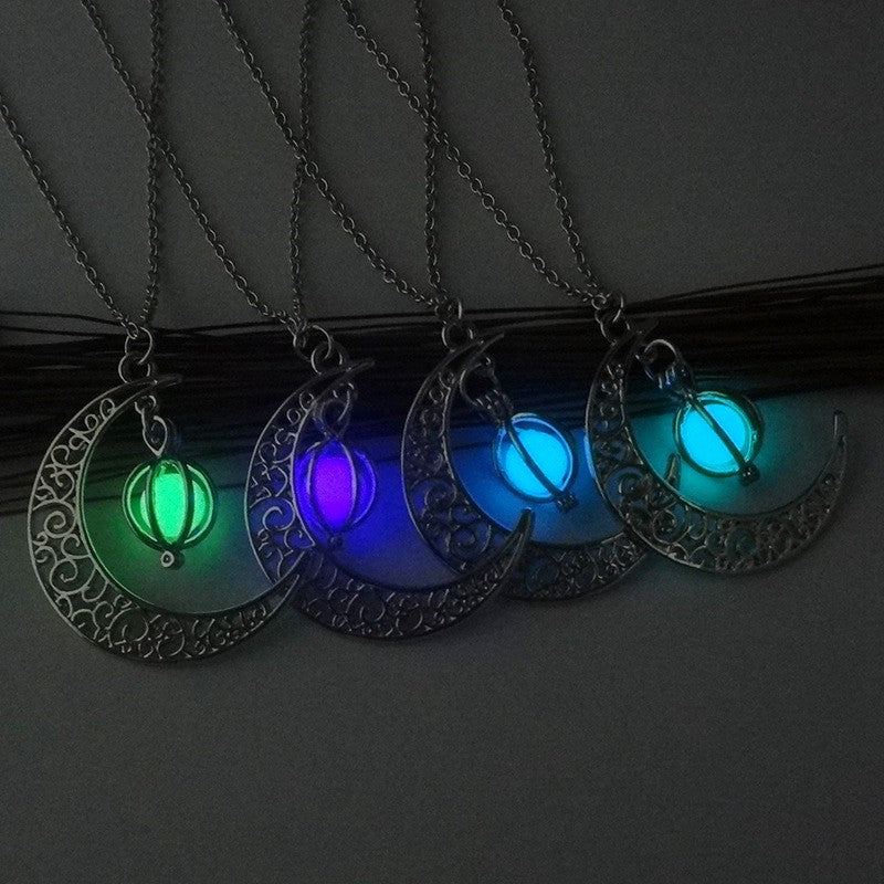 NYXIE GlowWisp Moon Pendant Necklace