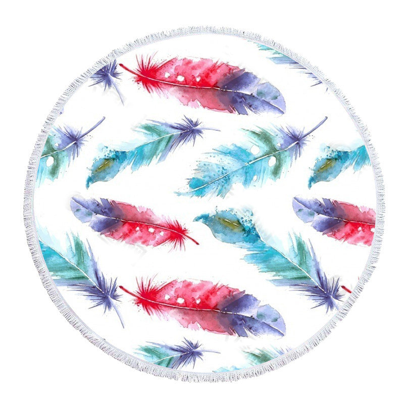 Majestic Feathered Round Towel