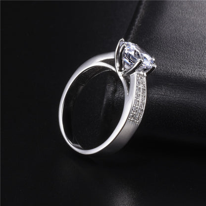 Simulated Diamond Engagement Ring - Bnoli