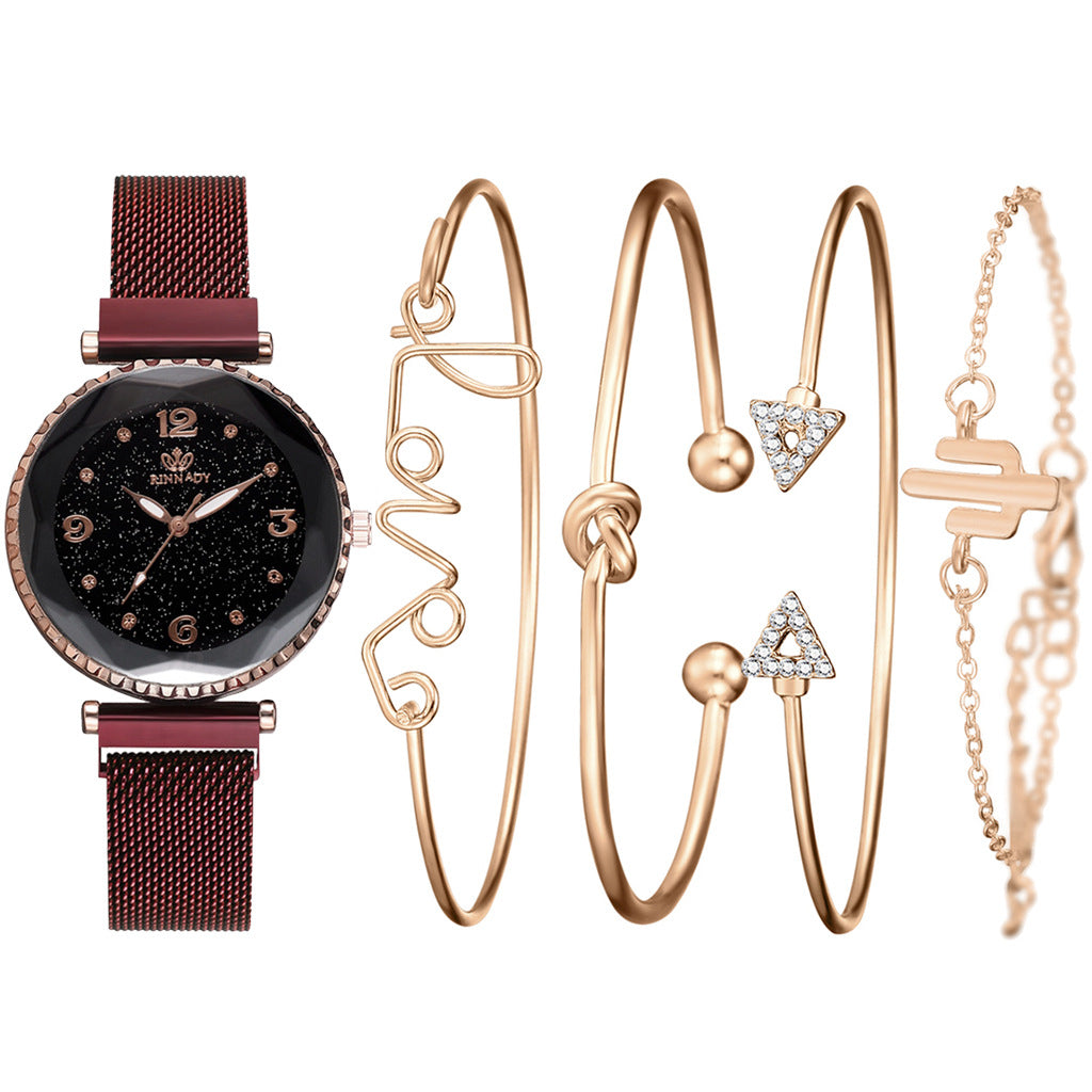 Starry Sky Magnet Buckle Fashion Bracelet Wristwatch Gift - NYXIE