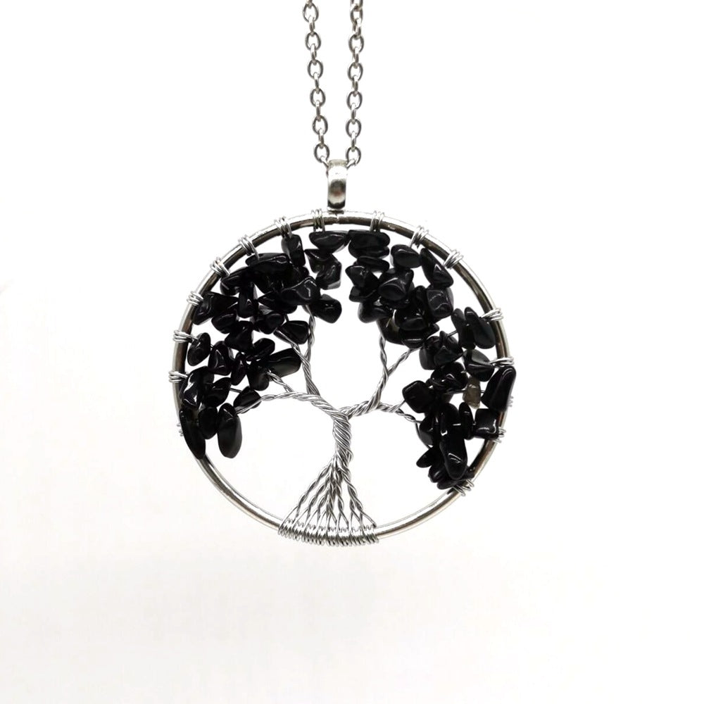 Celestial Essence Tree Pendant - Kabala Life Tree Necklace