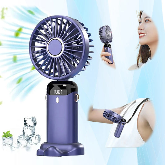 Breeze Elite Neck Fan - 5 Speed  USB Rechargeable Mini Portable Electric Fan