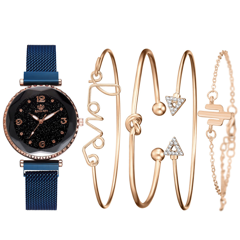 Starry Sky Magnet Buckle Fashion Bracelet Wristwatch Gift - NYXIE