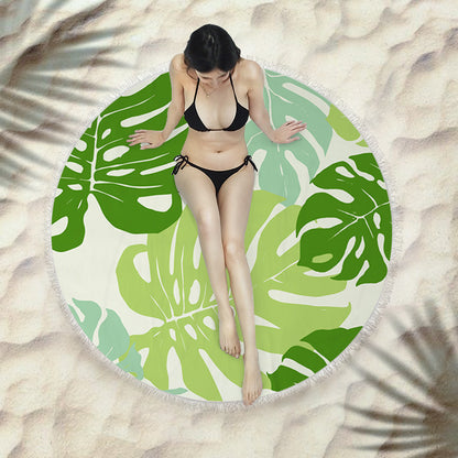 Sunbreeze Circular Towel - Fringed Beach Round Towel