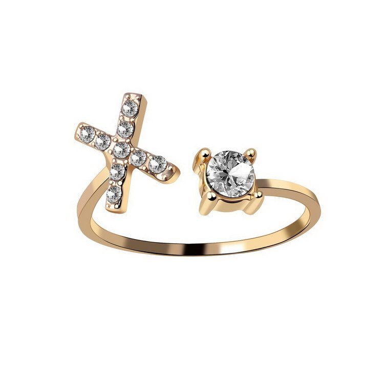 AlphaCrest Initial Ring Collection - Initial Letter Ring - Bnoli