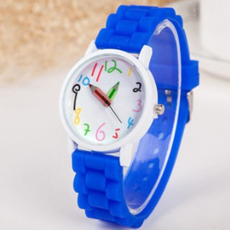 Whimsy Wonder Timepiece - Children Silicone Quartz Watch blue