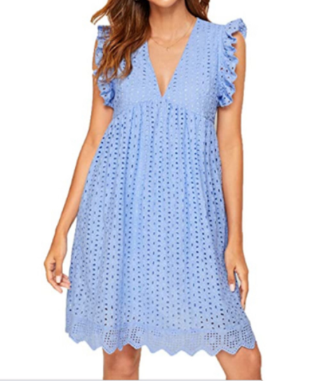 NYXIE V-Neck Oasis Lace Sundress