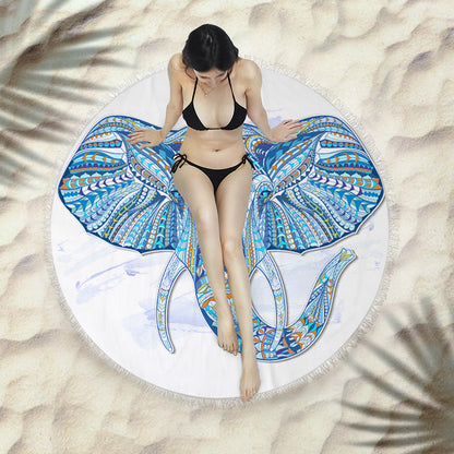 Sunbreeze Circular Towel - Fringed Beach Round Towel