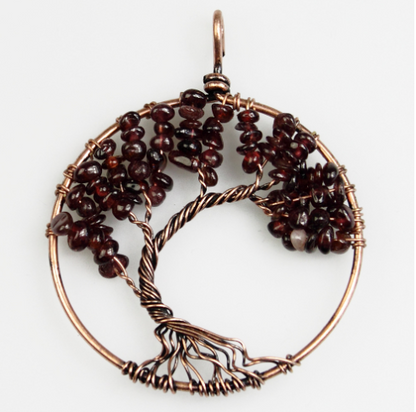 Celestial Essence Tree Pendant - Kabala Life Tree Necklace