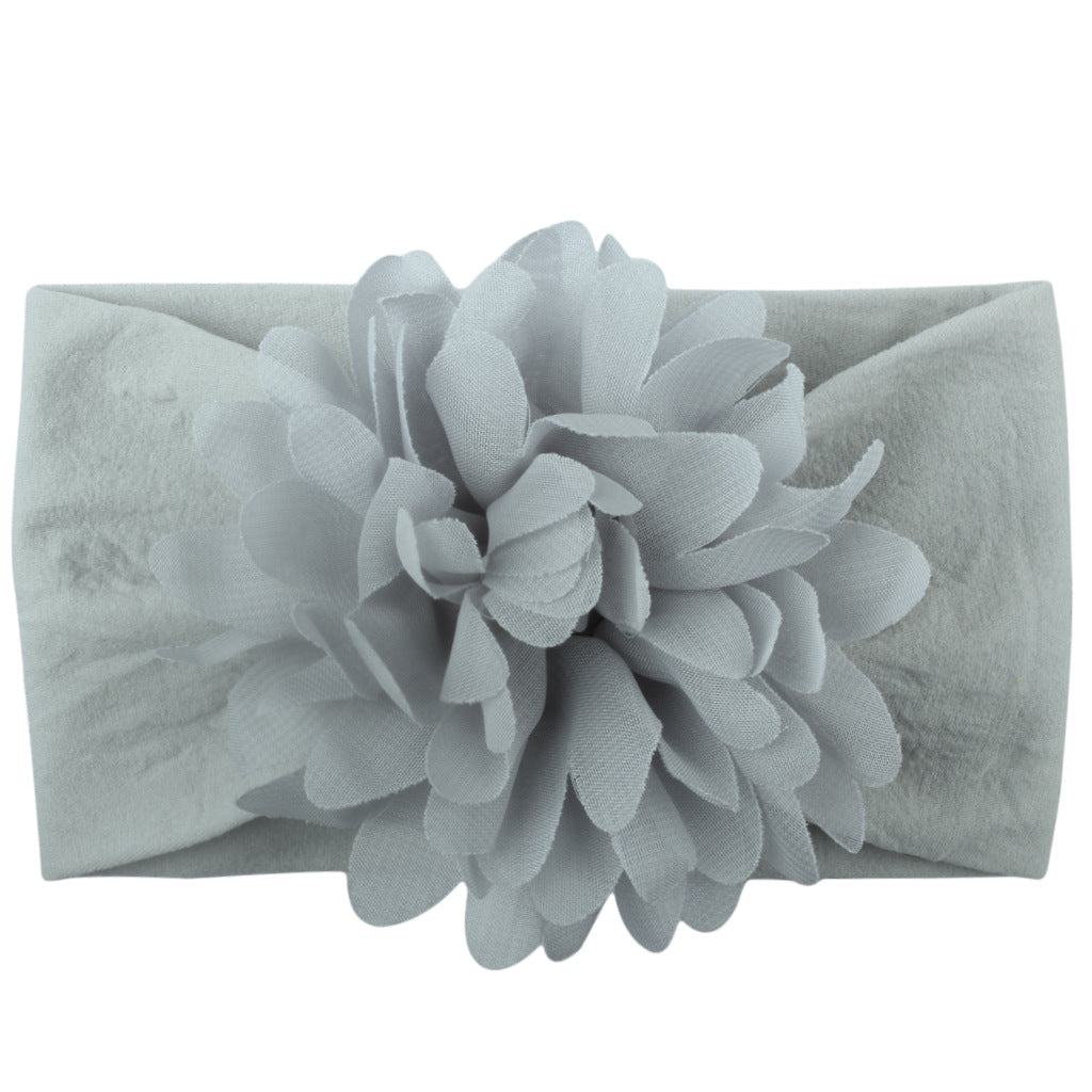 Bnoli | Creative Chiffon Flower Headband gray