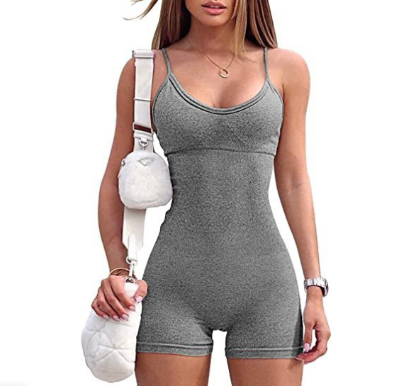 ActiveFlex Yoga Jumpsuit - Spaghetti Strap Shorts - Bnoli