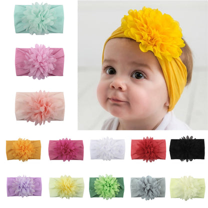 Bnoli | Creative Chiffon Flower Headband yellow