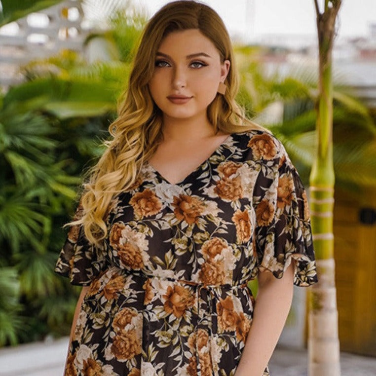 Floral Chiffon Blouse - Bnoli