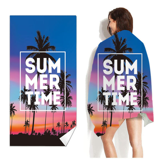 Summer Time - Printed Beach Towel