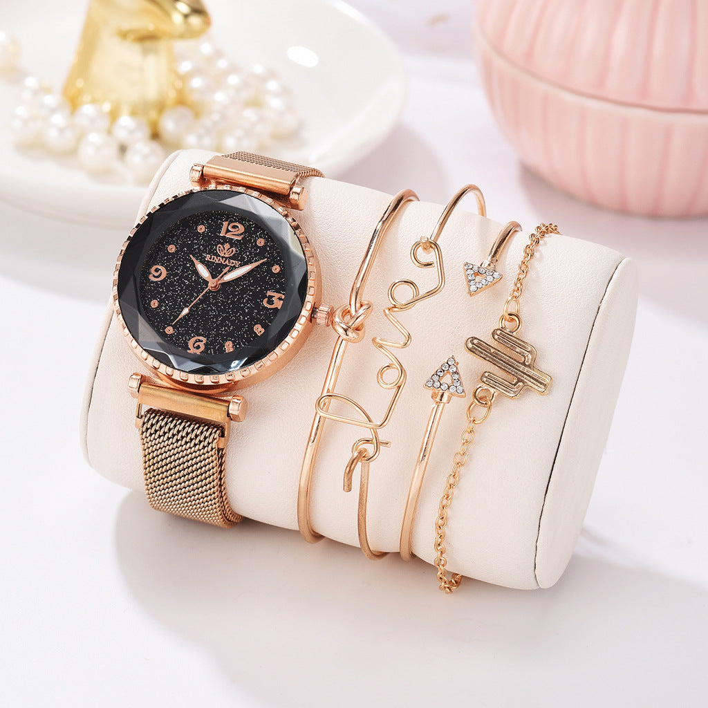 Starry Sky Magnet Buckle Fashion Bracelet Wristwatch Gift - NYXIE