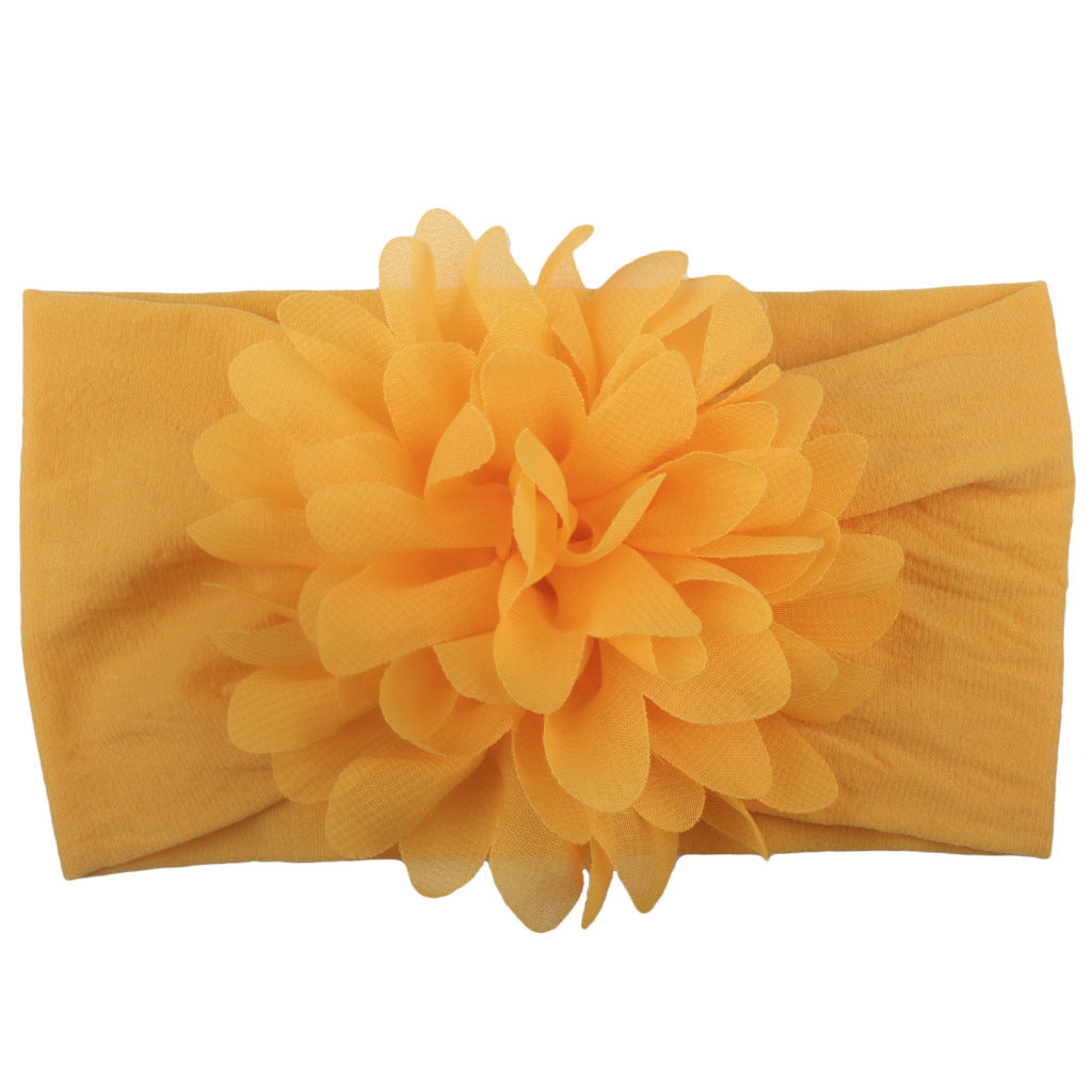 Bnoli | Creative Chiffon Flower Headband orange