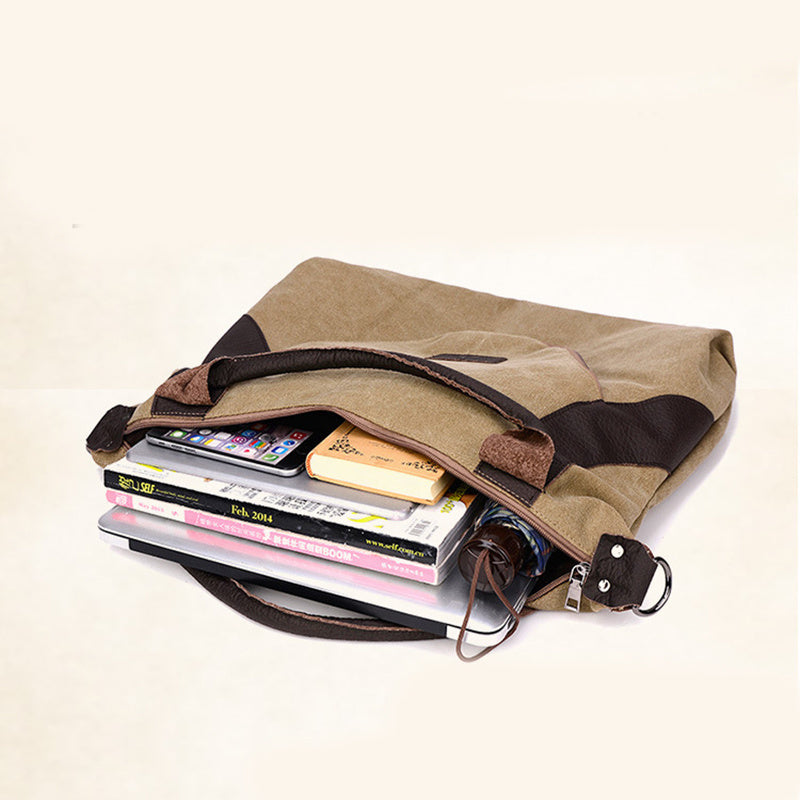 Heritage Canvas Shoulder Bag - Retro Shoulder Crossbody Bag