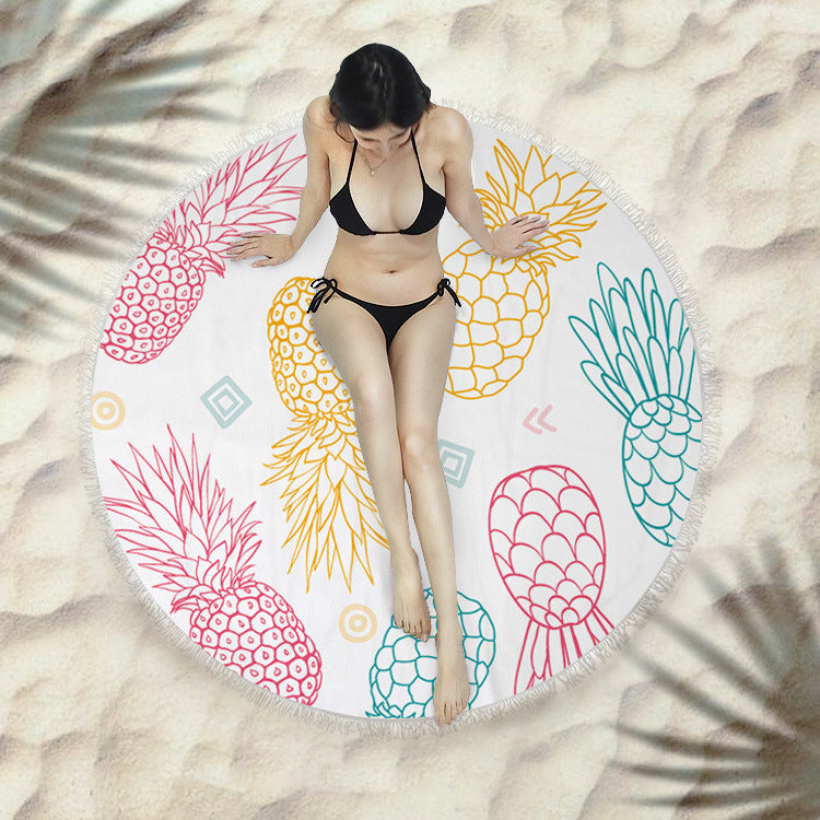 Sunbreeze Circular Towel - Fringed Beach Round Towel