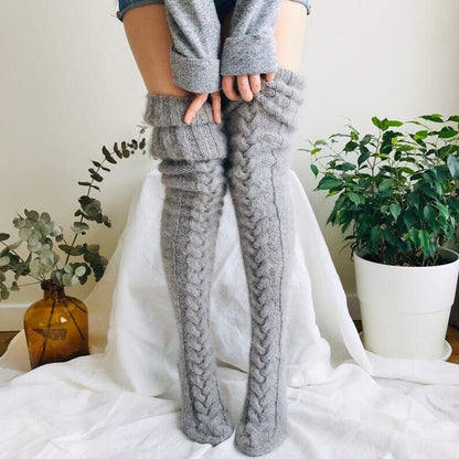 Bnoli CozyChic Knee Highs - Knitted socks stockings