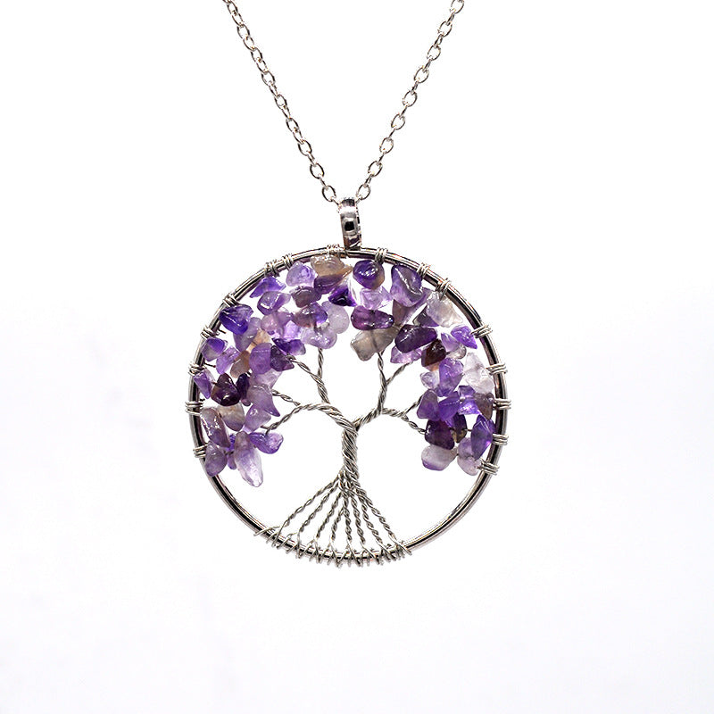 Celestial Essence Tree Pendant - Kabala Life Tree Necklace