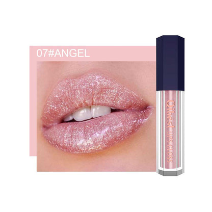 LuxeLuster Diamond Lip Gloss Pearlescent Diamond Non-stick Lip Glaze