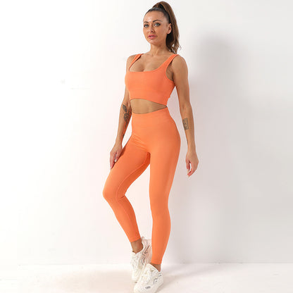 NYXIE Seamless Sculpture Yoga Set 2pcs Thread Yoga Suit Seamless Bra And Butt Lifting High Waist Leggings Set For Women Sports Fitness Yoga Pants Sportswear Outfits Clothing