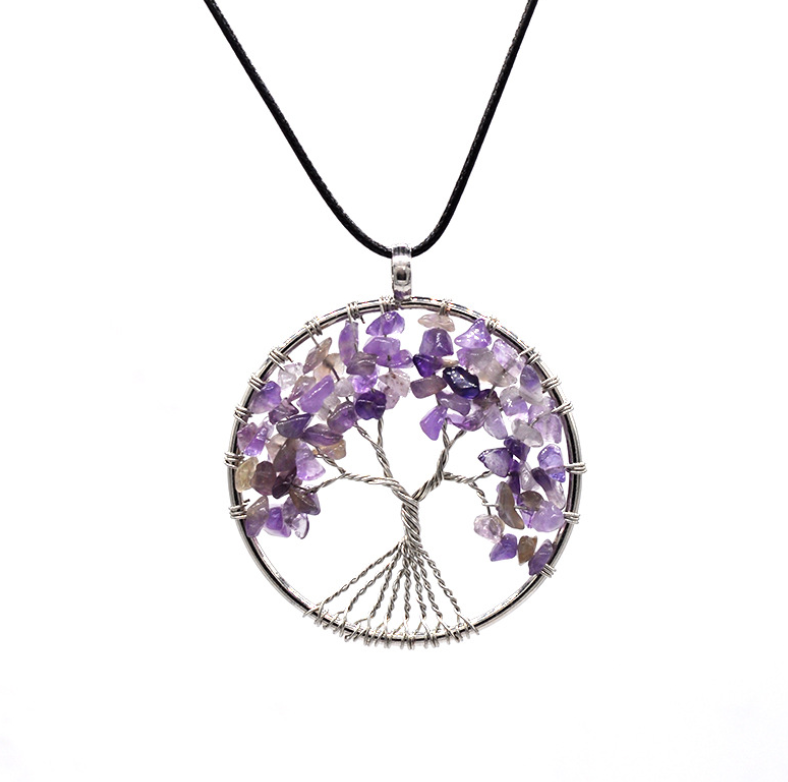 Celestial Essence Tree Pendant - Kabala Life Tree Necklace