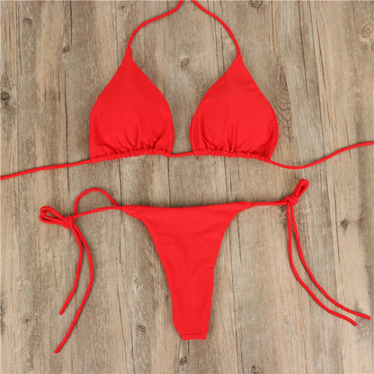 Beach Bliss Tie Bikini - Halter Neck Tie Bikini