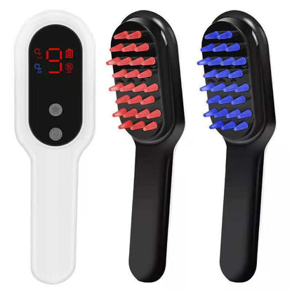 NYXIE HarmonyHead Magnetic Massager - Electric Head Massager Magnetic Therapy Hair Growth Comb Blue Red Light Scalp Massage Brush Relieve Fatigue Pressure LED Display