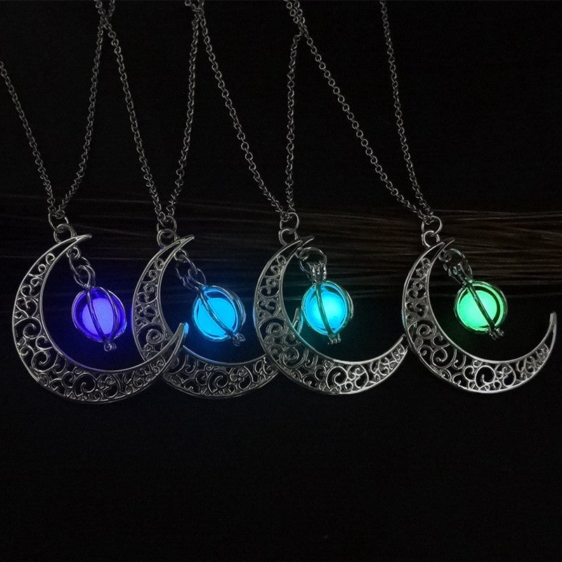 NYXIE GlowWisp Moon Pendant Necklace