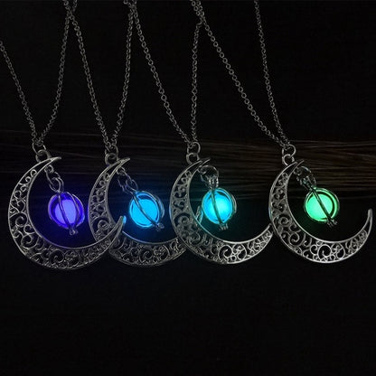 NYXIE GlowWisp Moon Pendant Necklace