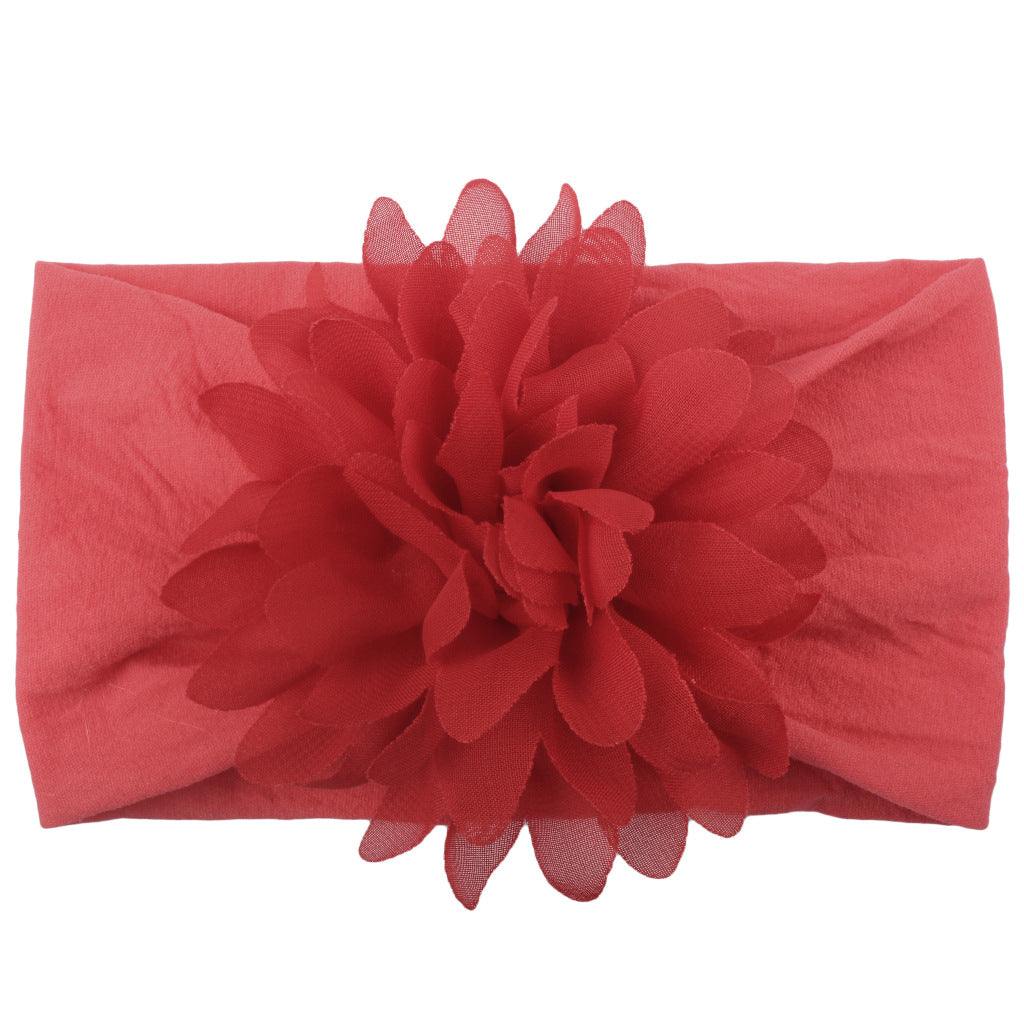 Bnoli | Creative Chiffon Flower Headband red