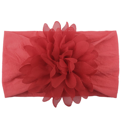 Bnoli | Creative Chiffon Flower Headband red