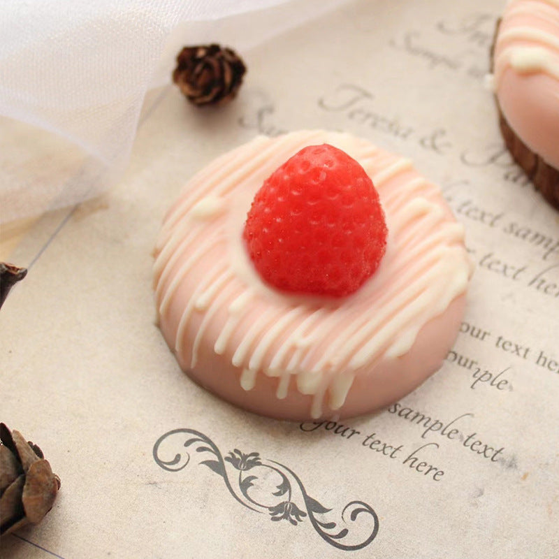  NYXIE Handmade Soap Donuts With Strawberry Cream