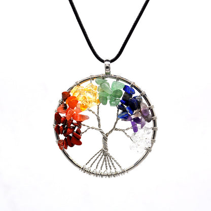 Celestial Essence Tree Pendant - Kabala Life Tree Necklace