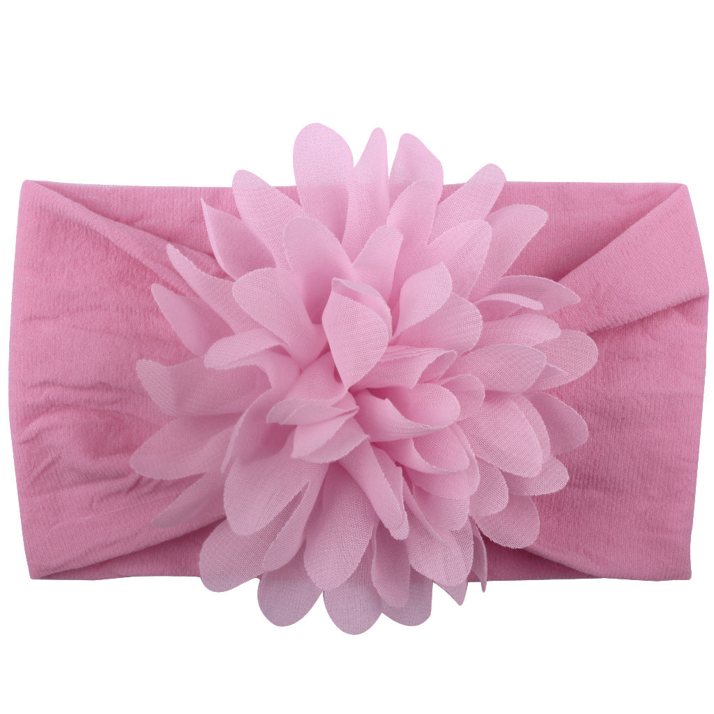 Bnoli | Creative Chiffon Flower Headband pink