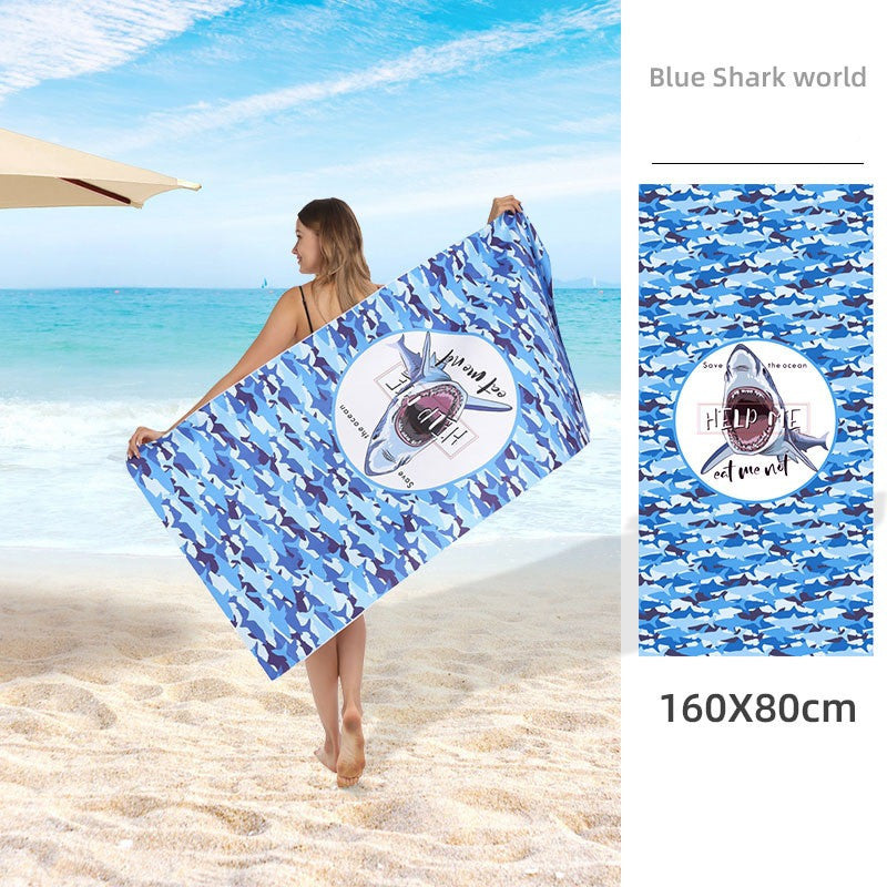 Plush Coastal Retreat Towel - Microfiber Beach Towel