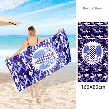 Plush Coastal Retreat Towel - Microfiber Beach Towel